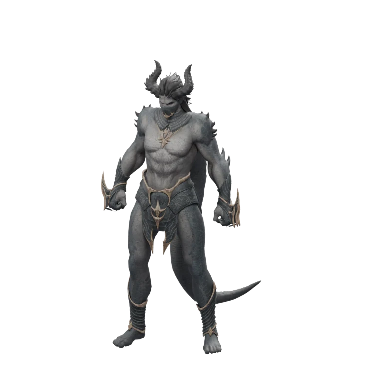Abyss Drakan Brawler source model in its idle pose