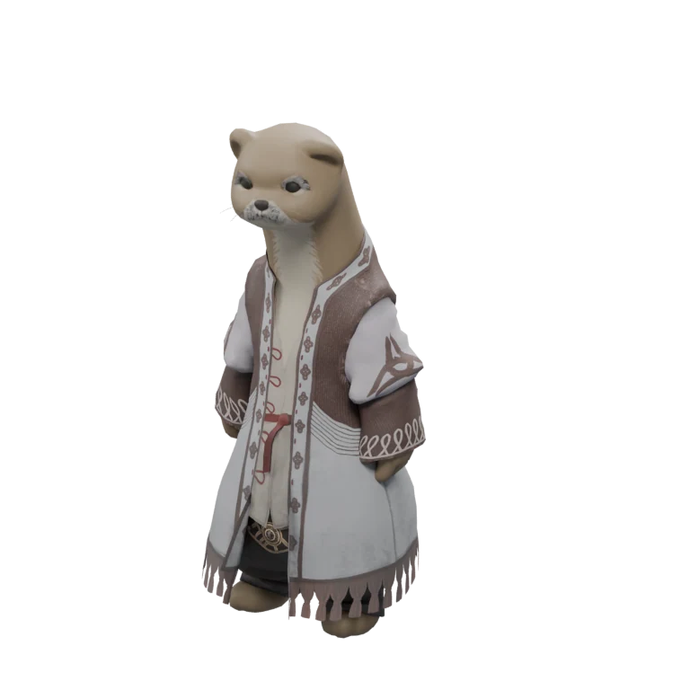 Moru source model in its idle pose