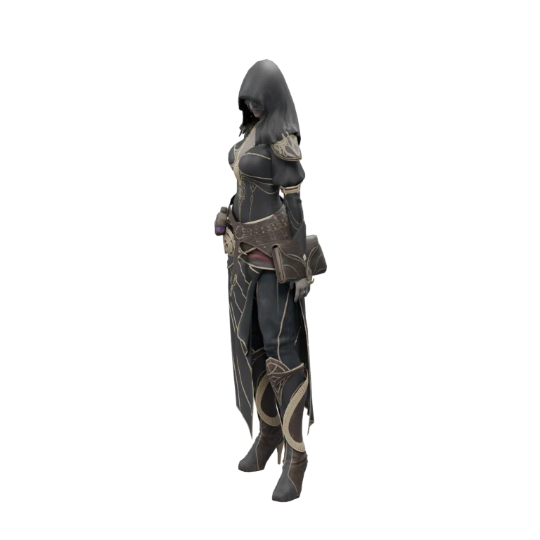 Blades Keykeeper source model in its idle pose