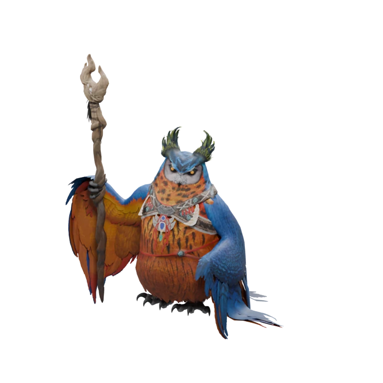 Urugugu Mage source model in its idle pose