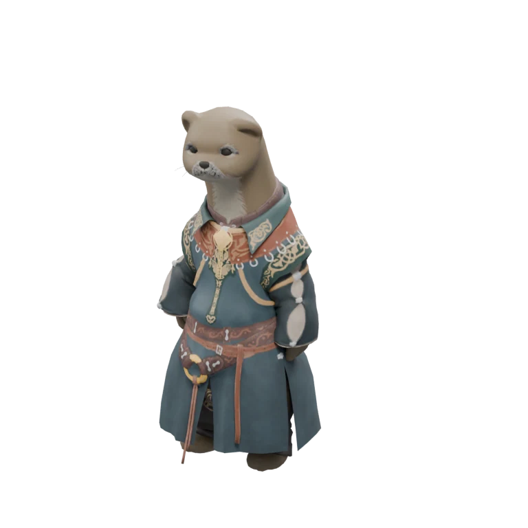 Tutu source model in its idle pose