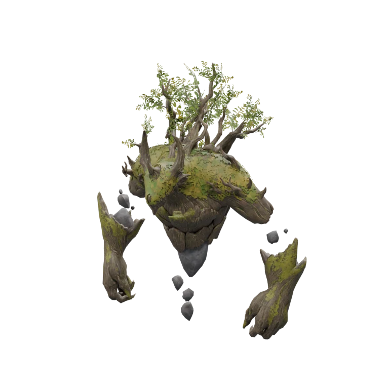 Intermediate Earth Spirit source model in its idle pose