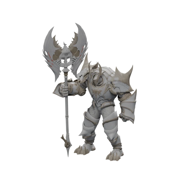 Sanctum Guardian Gauss — challenge level 1 source model in its idle pose