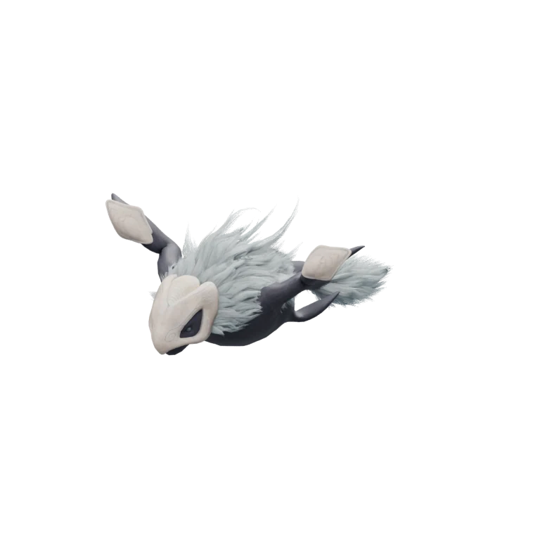 Wind Spirit source model in its idle pose