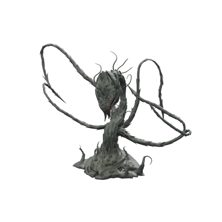 Abyss Sulfur Cannibal Plant source model in its idle pose