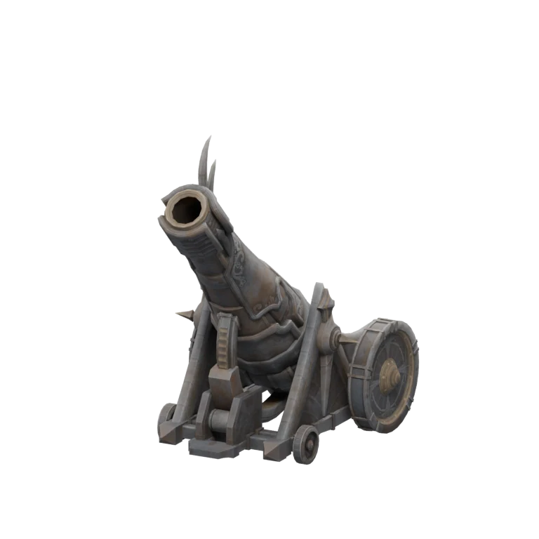 Hilsrother Defense Cannon source model in its idle pose