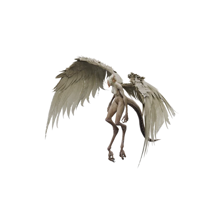 Decomposed Lupyllini source model in its idle pose