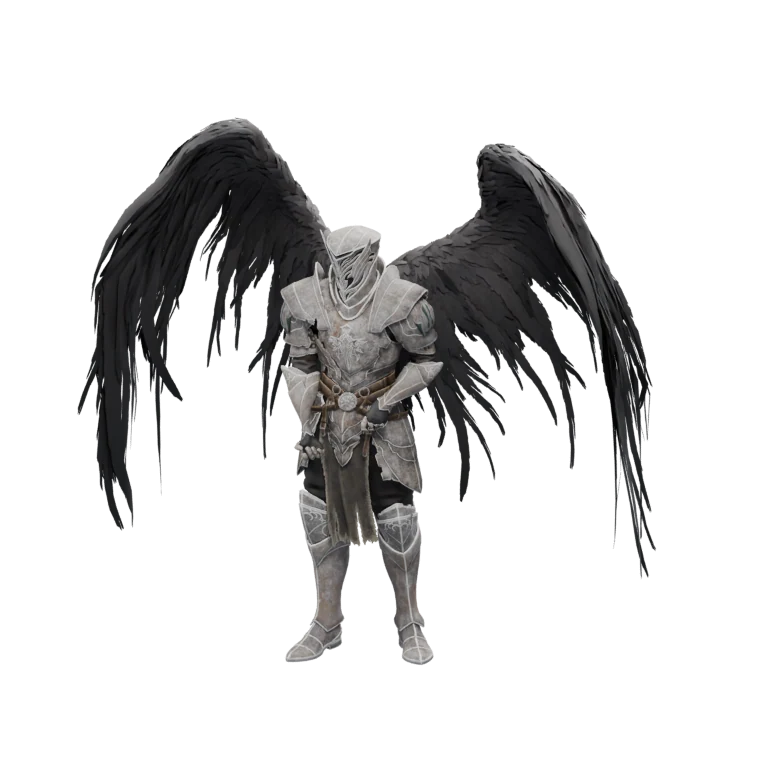 Soulless Snowfield Gladiator source model in its idle pose