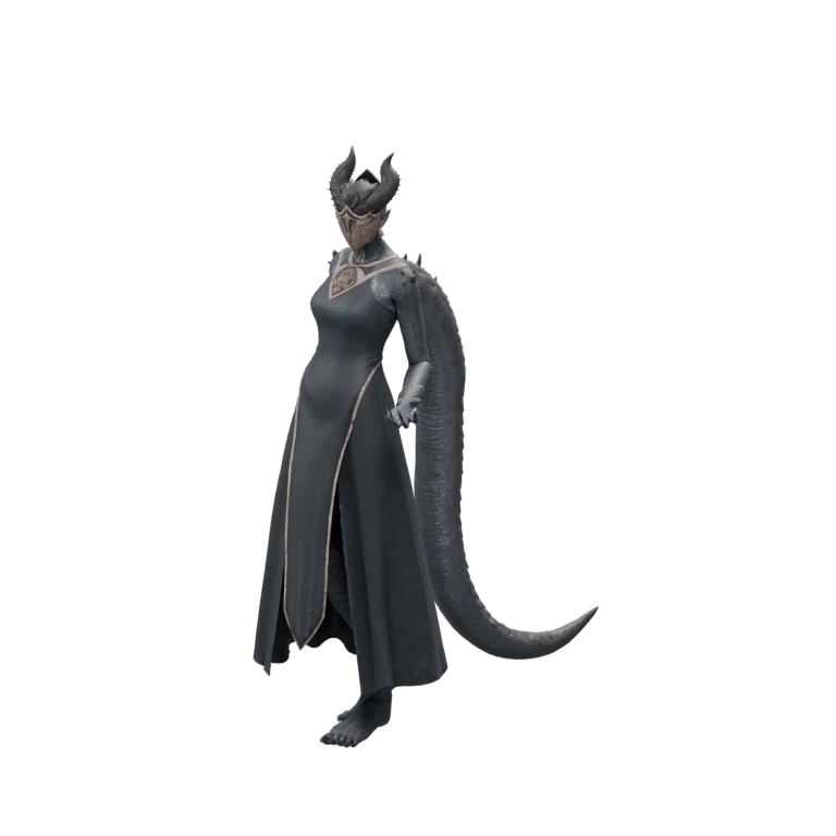 Abyss Drakan Magic Instructor source model in its idle pose
