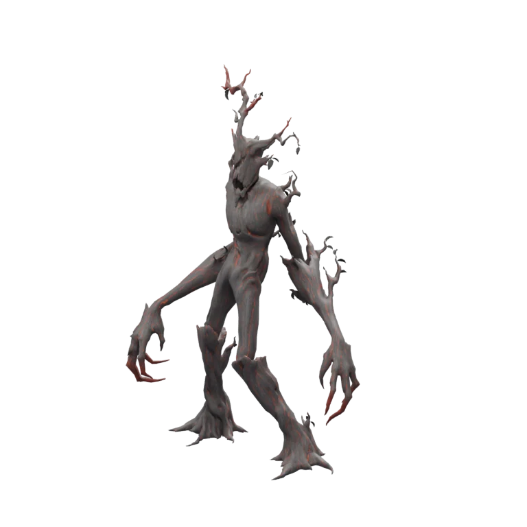 Burned Withered Agrint source model in its idle pose