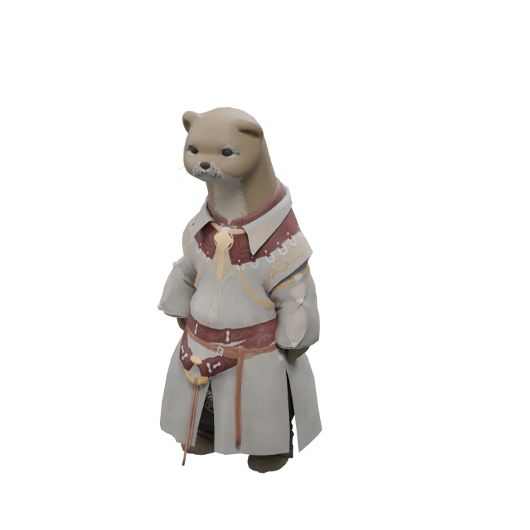 Hogmo source model in its idle pose