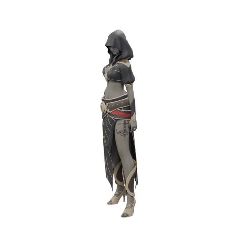 Deus Research Base Mage source model in its idle pose