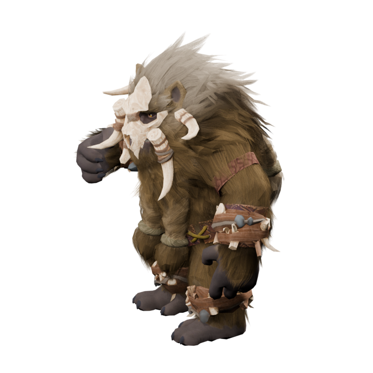 Vukah Shaman Lightning model in an offline source animation sample
