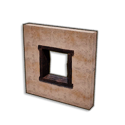 WALL WITH WINDOW FRAME