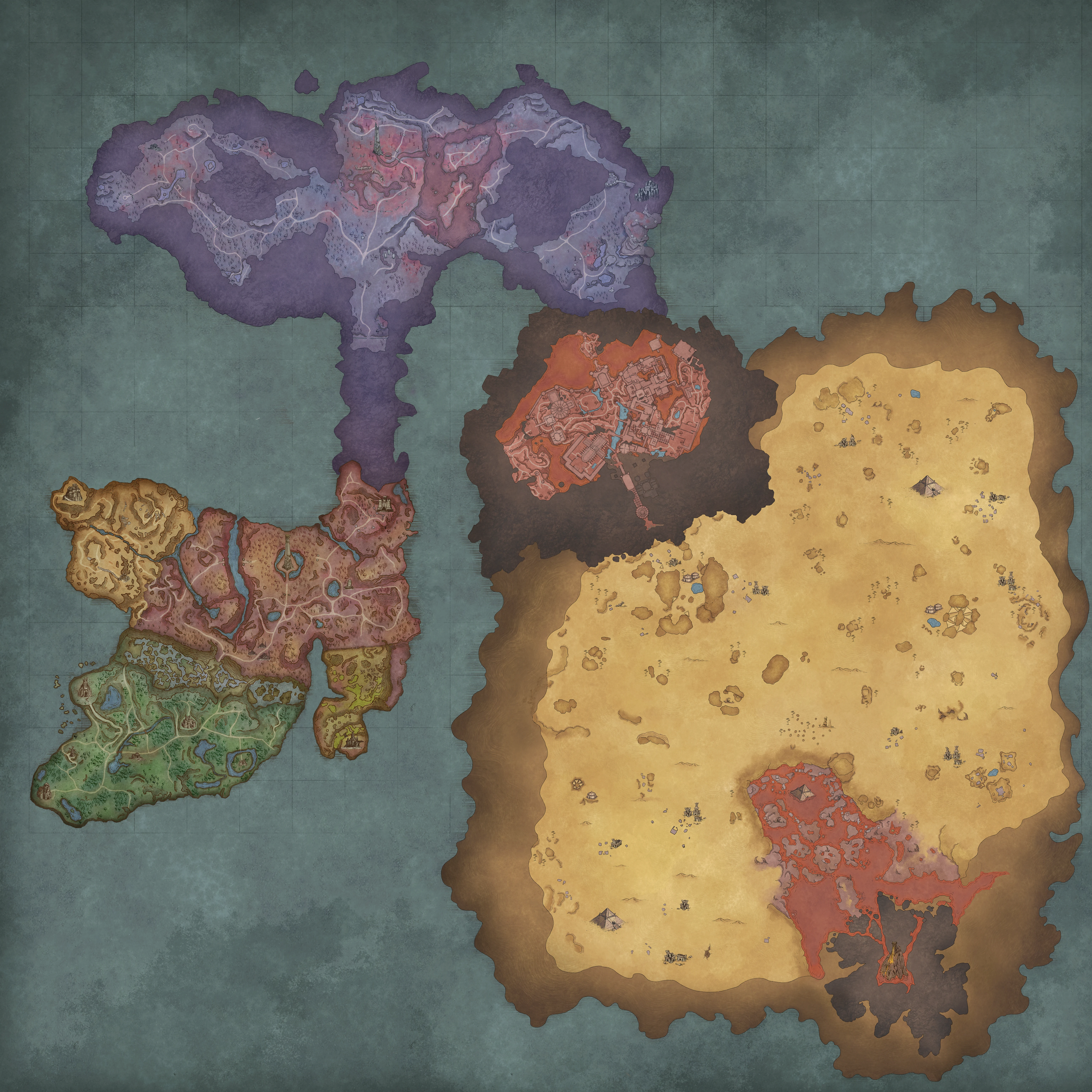 Extracted overworld map of Ashenfall