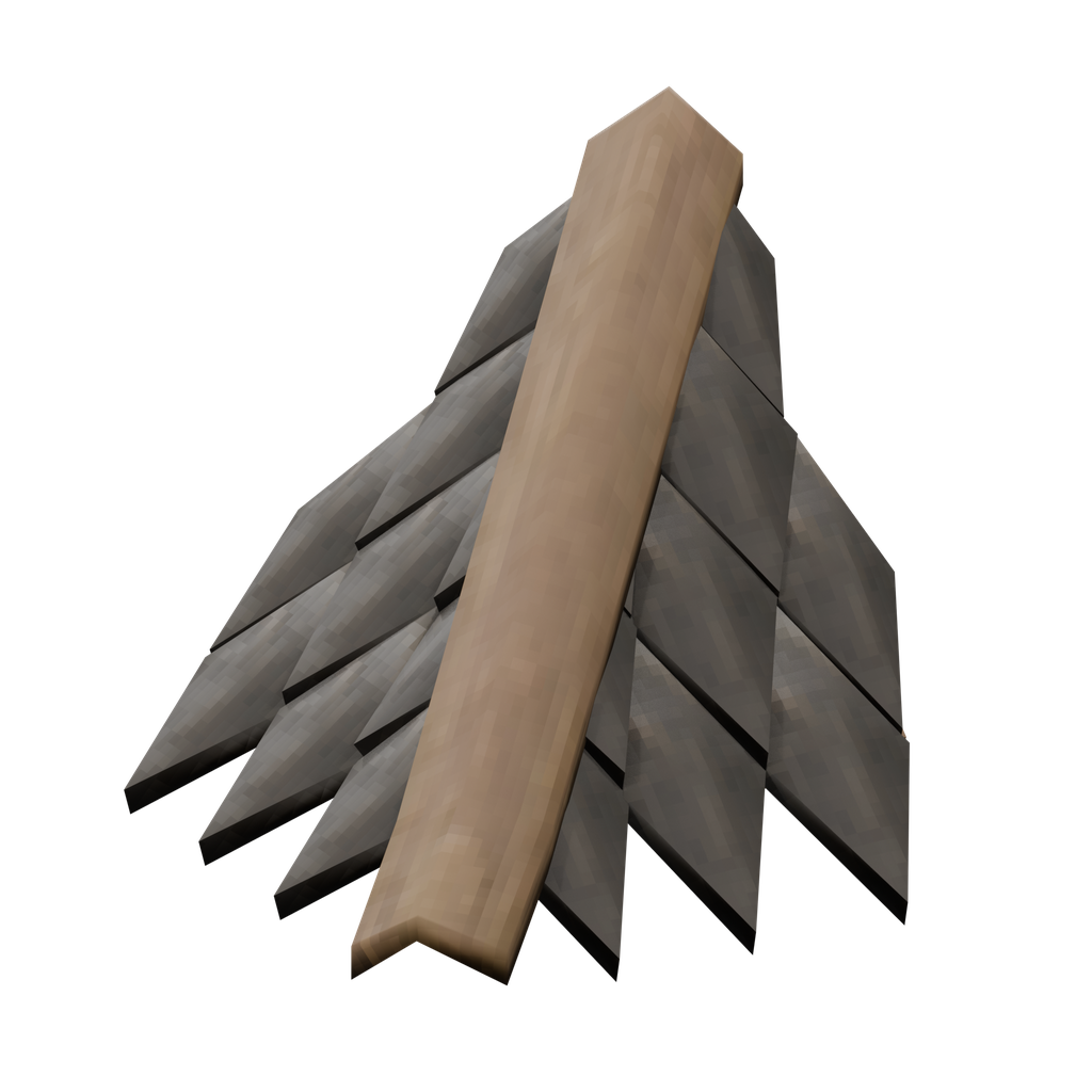 Shingle Roof Outer Corner 45°
