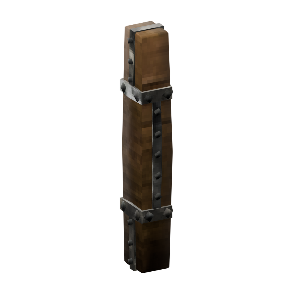 Wood Iron Pole