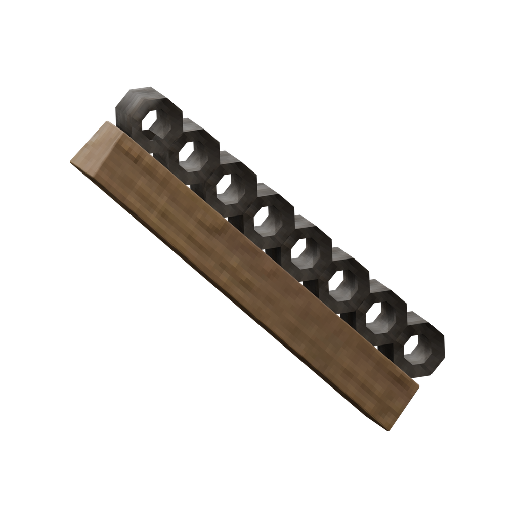Decorated Timber Beam 45°