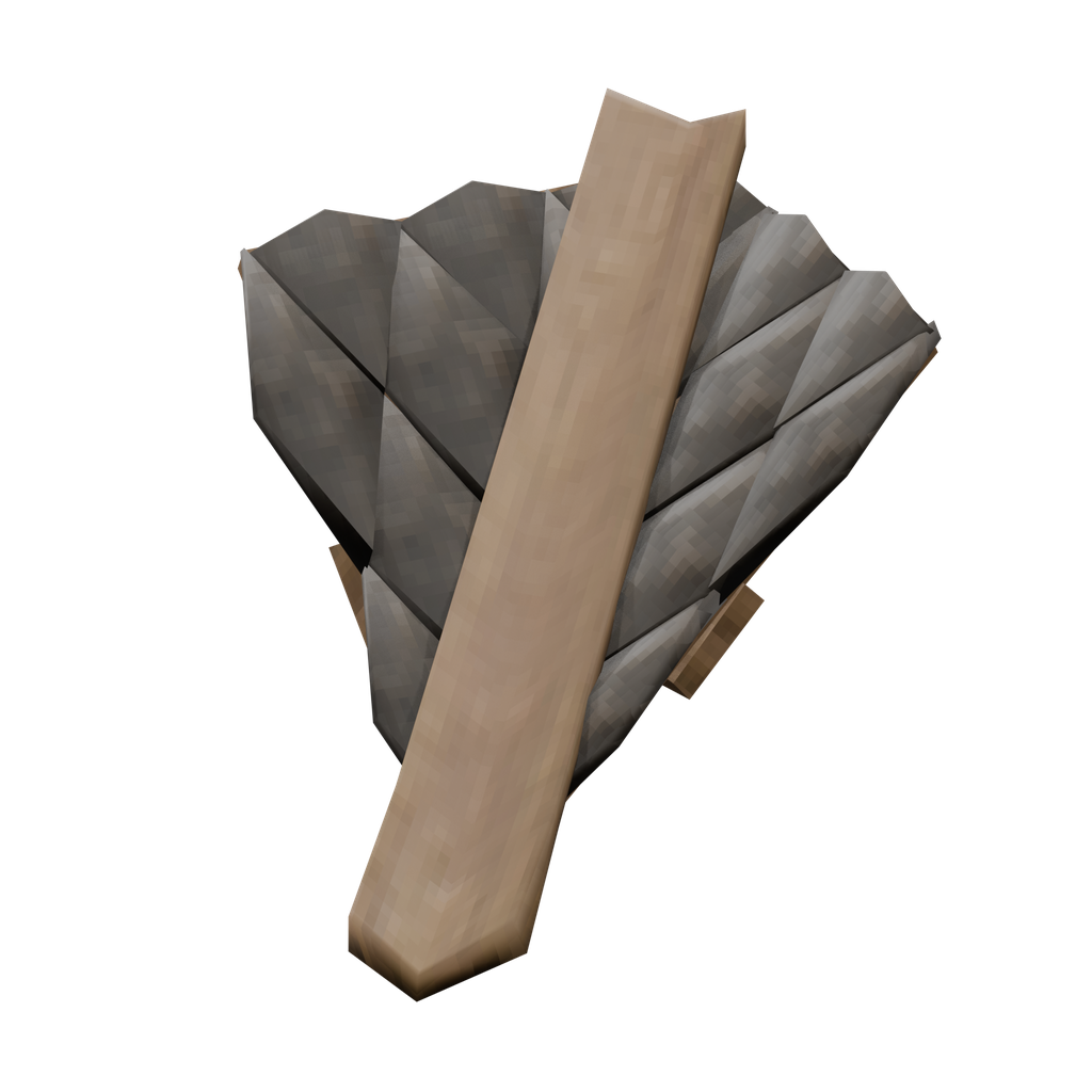 Shingle Roof Inner Corner 45°