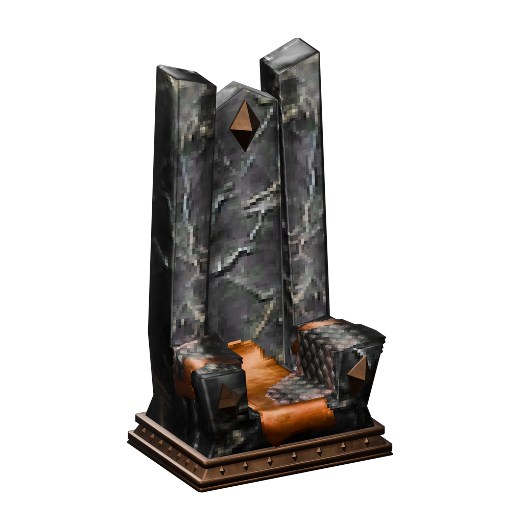 Black Marble Throne